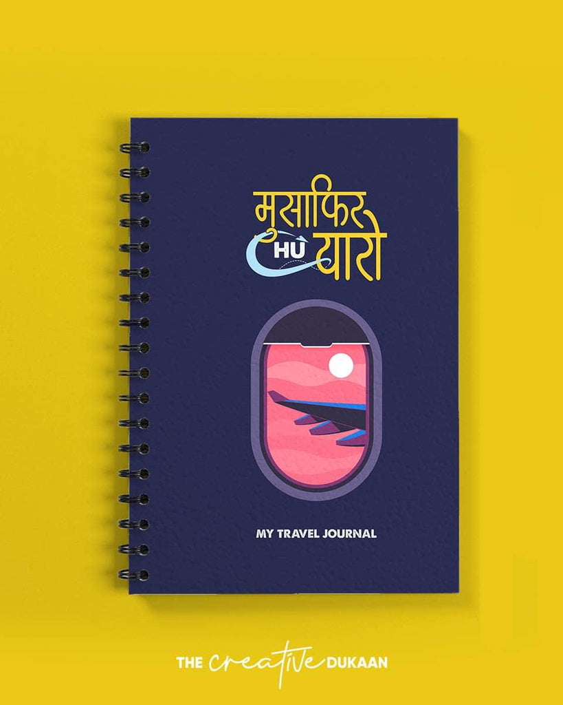 Musafir hu yaaro - A5 Travel Notebook - Creative Dukaan