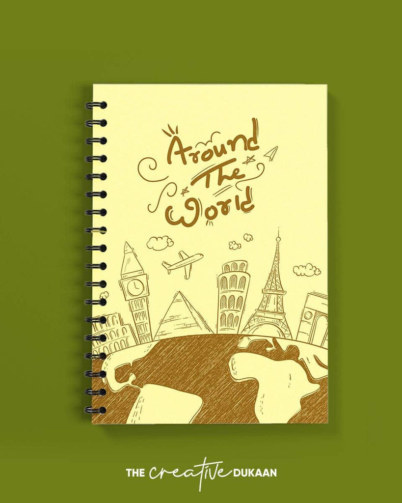 Around the world - A5 Travel Designer Notebooks - Creative Dukaan