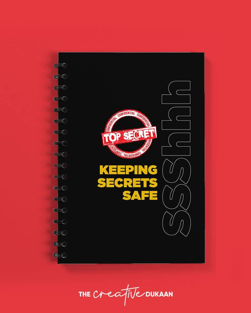 Keeping Secrets - A5 Quirky Notebook - Creative Dukaan