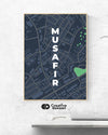 Musafir - Cool Travel Poster for Wall - Creative Dukaan