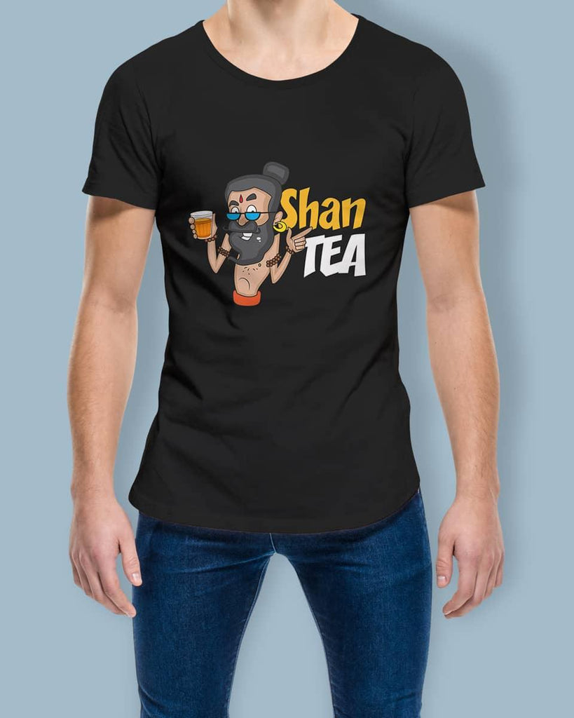 ShanTEA for Tea Lovers - Half Sleeve T-shirt - Creative Dukaan