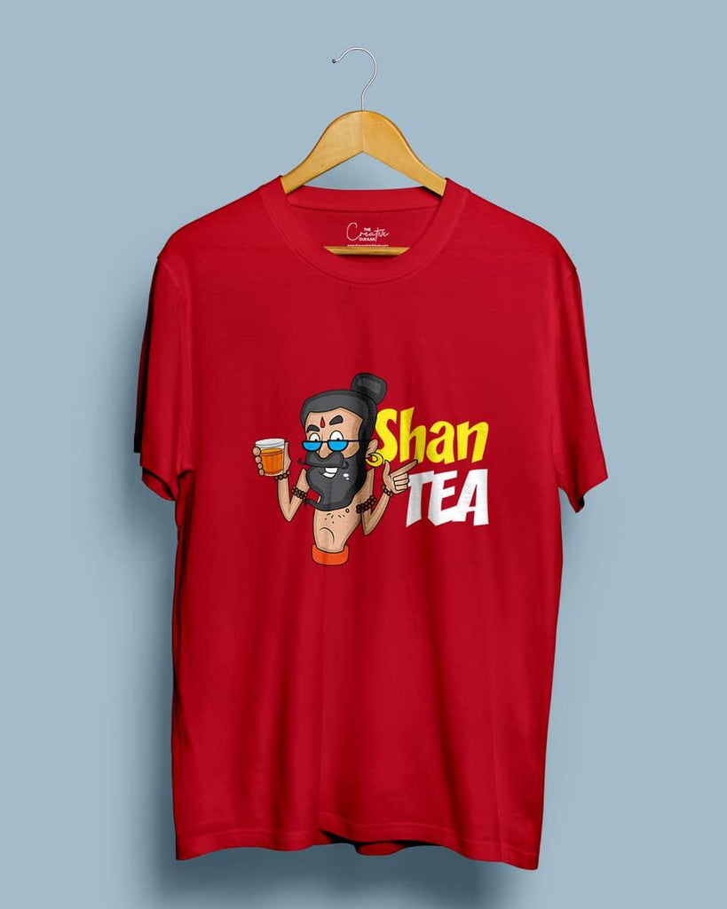 ShanTEA for Tea Lovers - Half Sleeve T-shirt - Creative Dukaan