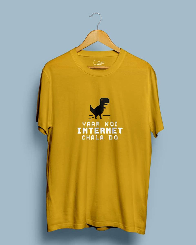 Internet Chala Do - Half Sleeve T-shirt - Creative Dukaan