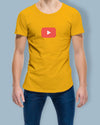 Youtube Play - Half Sleeve T-shirt - Creative Dukaan